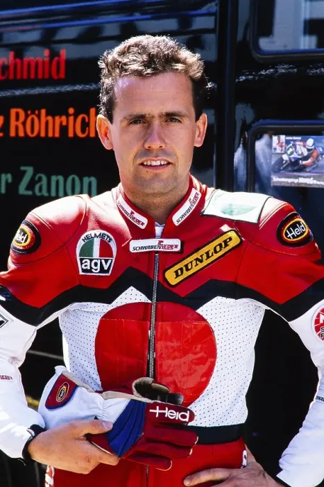 Framed Print : Racer Jochen Schmid (DEU), portrait, Motorcycle World Championship 1990, Honda 250 ccm, Grand Prix (GP) of Germany at the Hockenheimring on 27 May 1990, Germany, Europe