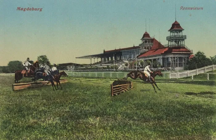 Framed Print : The racing meadows of Magdeburg Framed Print : The racing meadows of Magdeburg