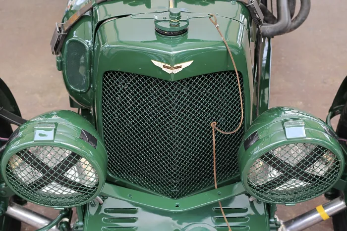 Framed Print : Radiator grille and headlights Aston Martin Ulster from 1935