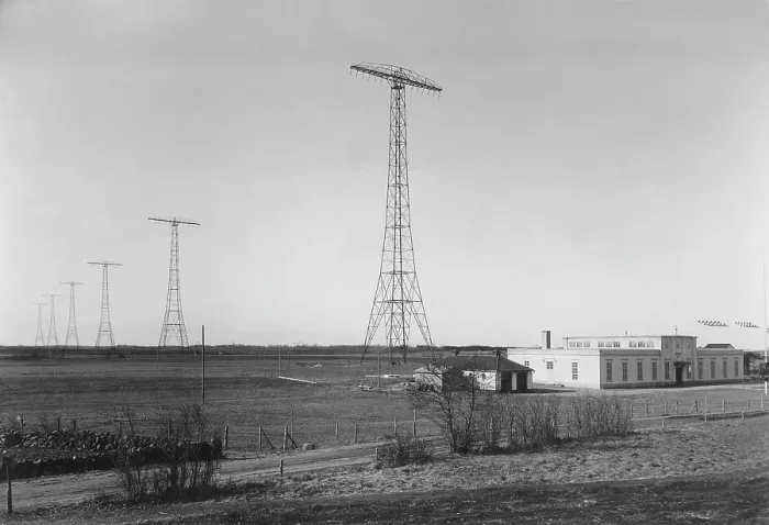 Framed Print : Radio station in Grimeton. A radio transmitter and receiver for long-wave transatlantic wireless telegraphy. The station was completed in December 1924