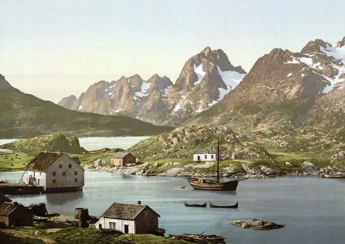 Framed Print : Raftsund, the waterway between Lofoten and Vesteralen Framed Print : Raftsund, the waterway between Lofoten and Vesteralen