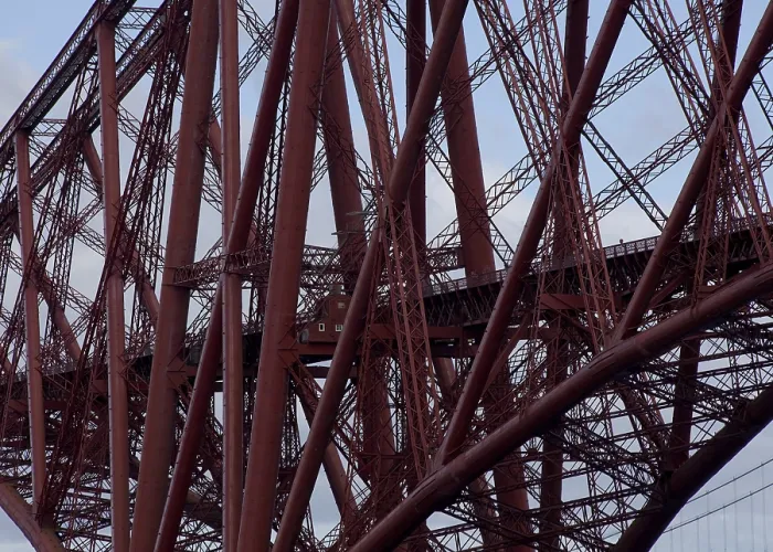 Framed Print : Railway bridge (cantilever bridge based on the Tanner girder principle)