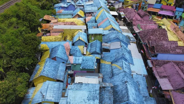 Framed Print : The rainbow village in Indonesia Framed Print : The rainbow village in Indonesia