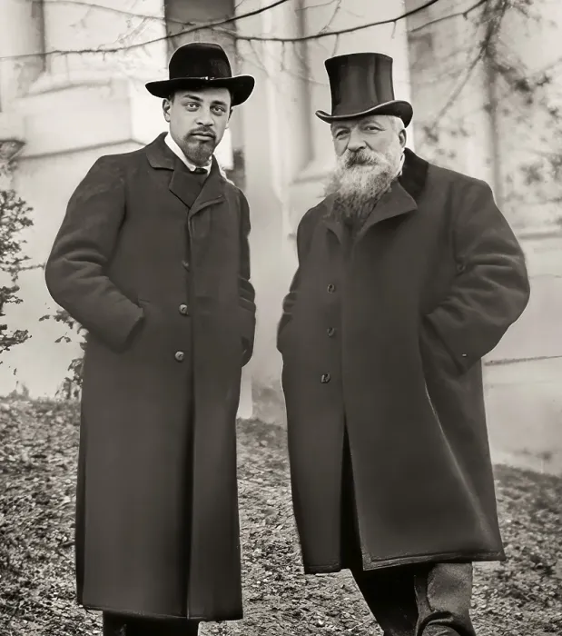 Framed Print : Rainer Maria Rilke together with Auguste Rodin