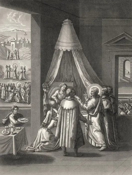 Framed Print : Raising of the dead, the daughter of Jairus