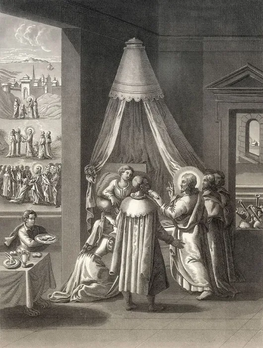 Framed Print : Raising of the dead, the daughter of Jairus