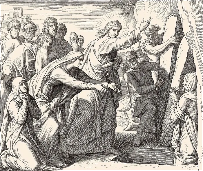Framed Print : Raising of Lazarus, New Testament