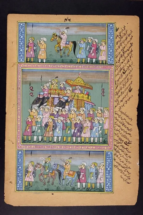 Framed Print : Rajasthani miniature painting, Rajasthan, India, Asia