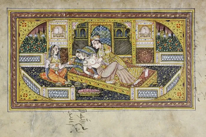 Framed Print : Rajasthani miniature painting, Rajasthan, India, Asia