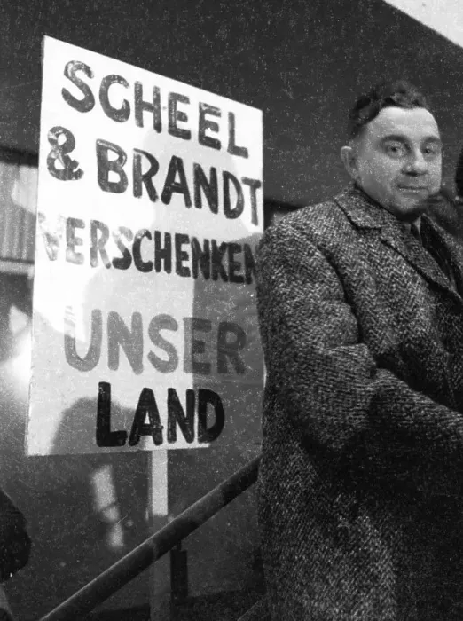 Framed Print : At a rally in Bonn on 11 March 1972 Framed Print : At a rally in Bonn on 11 March 1972