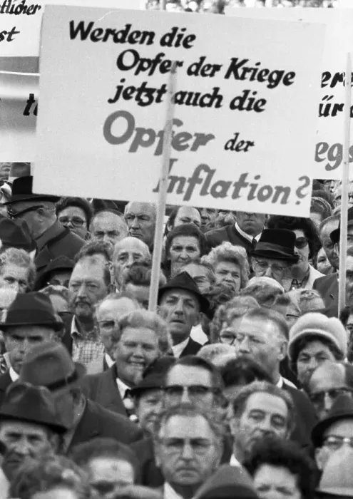 Framed Print : Rally of the VdK (Association of War-Affected Persons) on 2