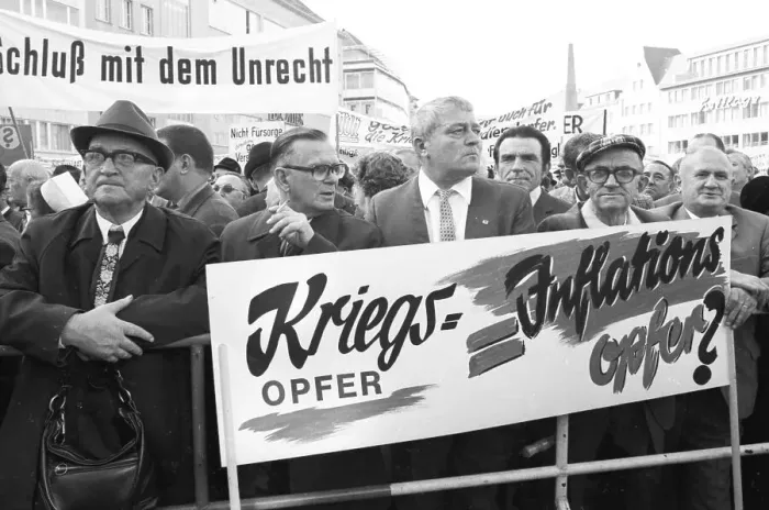 Framed Print : Rally of the VdK (Association of War-Affected Persons) on 2