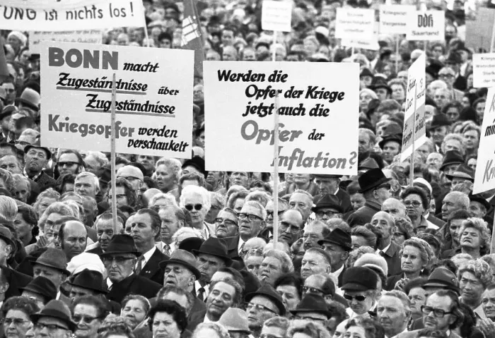 Framed Print : Rally of the VdK (Association of War-Affected Persons) on 2