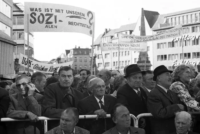 Framed Print : Rally of the VdK (Association of War-Affected Persons) on 2 Framed Print : Rally of the VdK (Association of War-Affected Persons) on 2