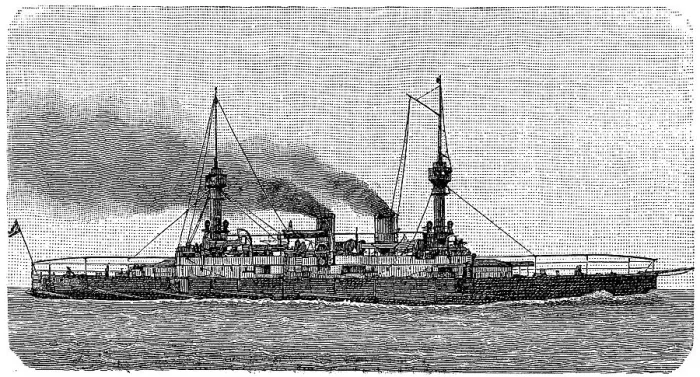 Framed Print : Ram cruiser, SMS Empress and Queen Maria Theresa