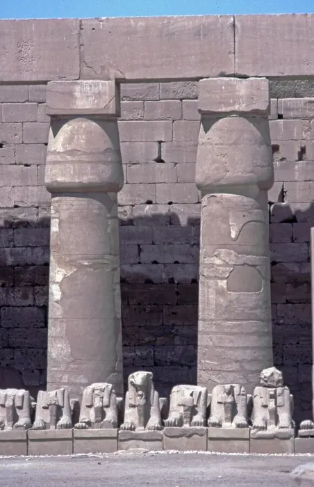 Framed Print : Ram Sphinxes, Great Court, Karnak Temple
