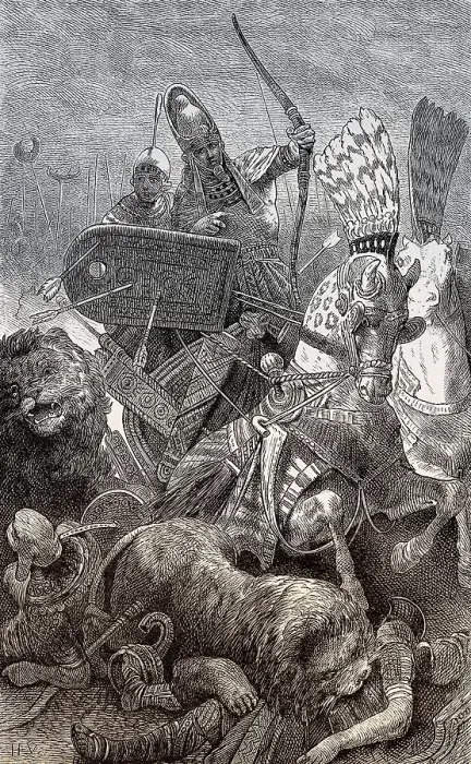 Framed Print : Ramesses II at the Battle of Kadesh, 1274 BC