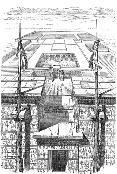 Framed Print : The Ramesseum, a temple built by Ramses II in Thebes West