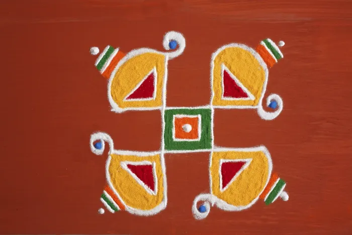 Framed Print : Rangoli, India