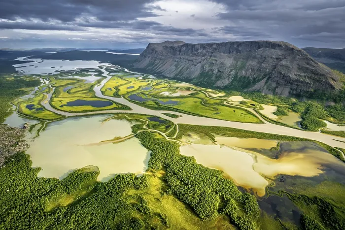 Framed Print : Rapadalen River Delta, Rapa Valley Framed Print : Rapadalen River Delta, Rapa Valley