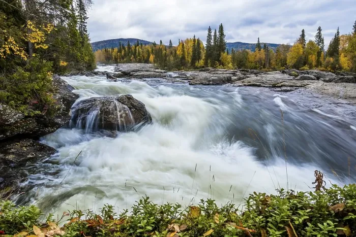 Framed Print : Rapids of Gamajahka, rivers, Kvikkjokk Framed Print : Rapids of Gamajahka, rivers, Kvikkjokk