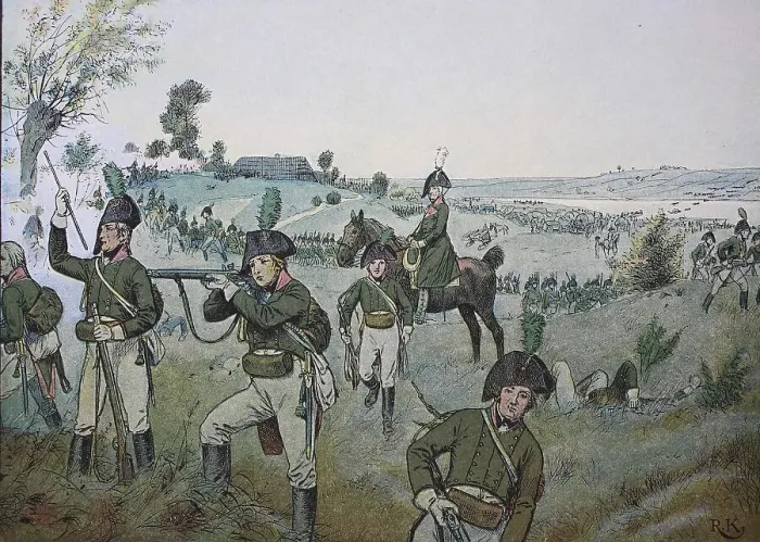 Framed Print : The rear of the corps of Bluecher