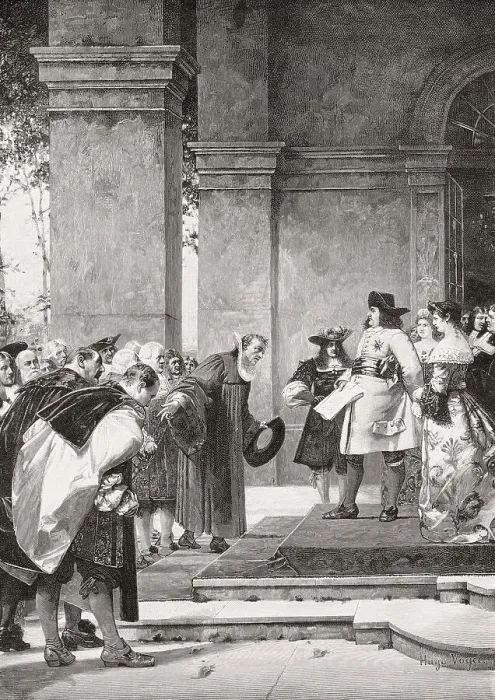 Framed Print : Reception of the Huguenots, Frederick William