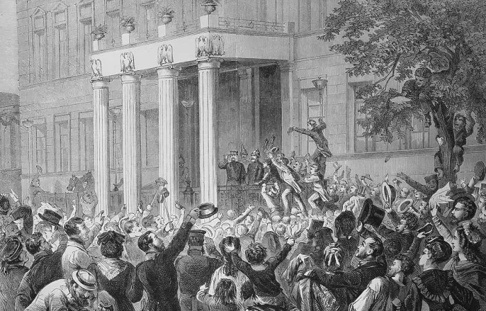 Framed Print : Reception of King Wilhelm I of Prussia at the Royal Palais in Berlin Framed Print : Reception of King Wilhelm I of Prussia at the Royal Palais in Berlin