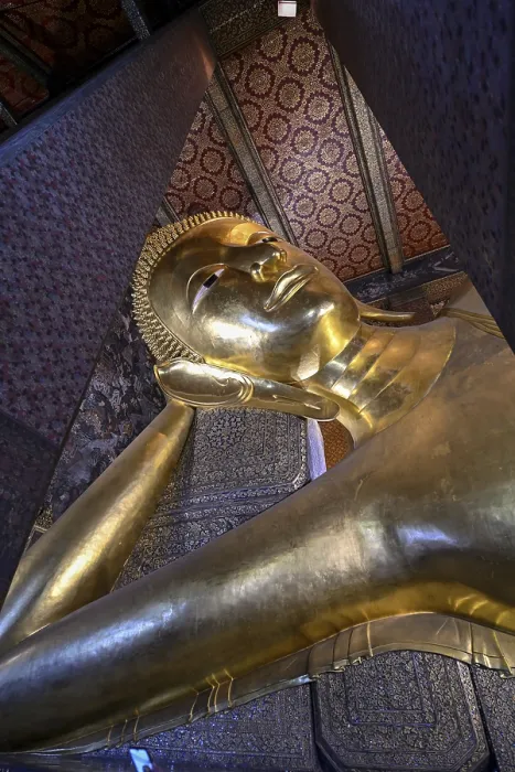 Framed Print : Reclining Buddha in Wat Pho, Temple of the Reclining Buddha Framed Print : Reclining Buddha in Wat Pho, Temple of the Reclining Buddha