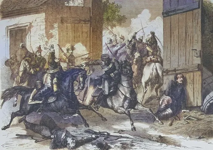 Framed Print : The Recognoscirung, Battle of Niederbronn on 26 July 1870