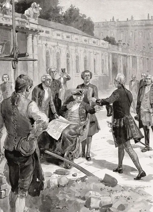 Framed Print : The reconciliation of Frederick II and father