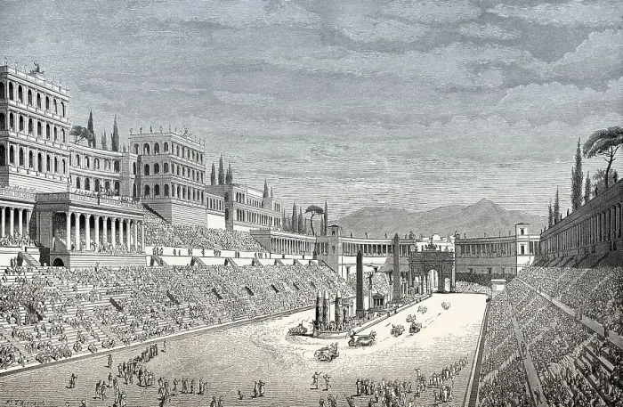 Framed Print : Reconstruction of the Mausoleum Circus Maximus in ancient Rome Framed Print : Reconstruction of the Mausoleum Circus Maximus in ancient Rome
