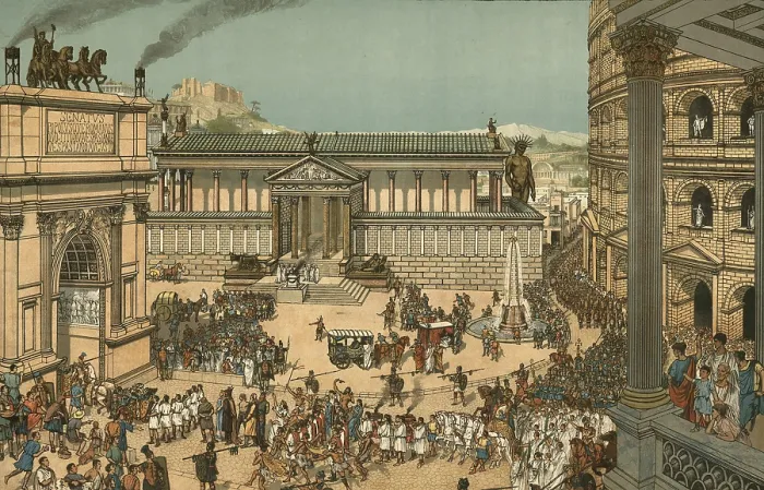 Framed Print : Reconstruction of the Roman Forum Framed Print : Reconstruction of the Roman Forum