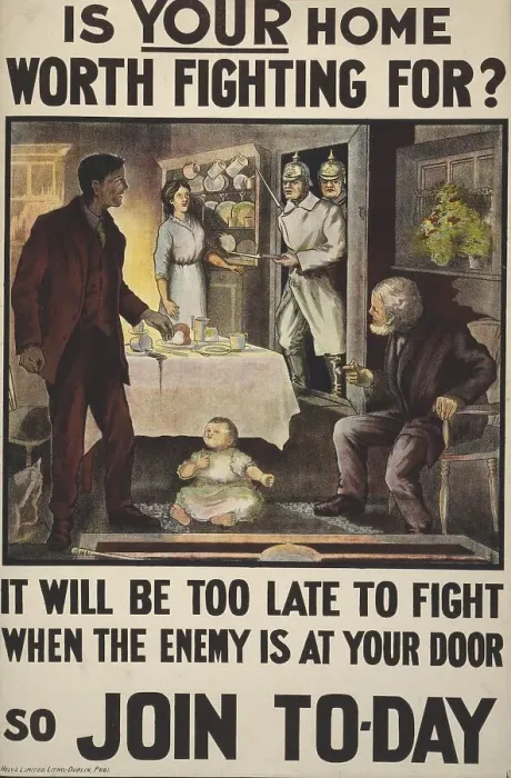 Framed Print : Recruitment poster for the First World War Framed Print : Recruitment poster for the First World War