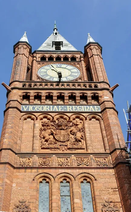 Framed Print : Red brick clock tower of Victoria Building Framed Print : Red brick clock tower of Victoria Building