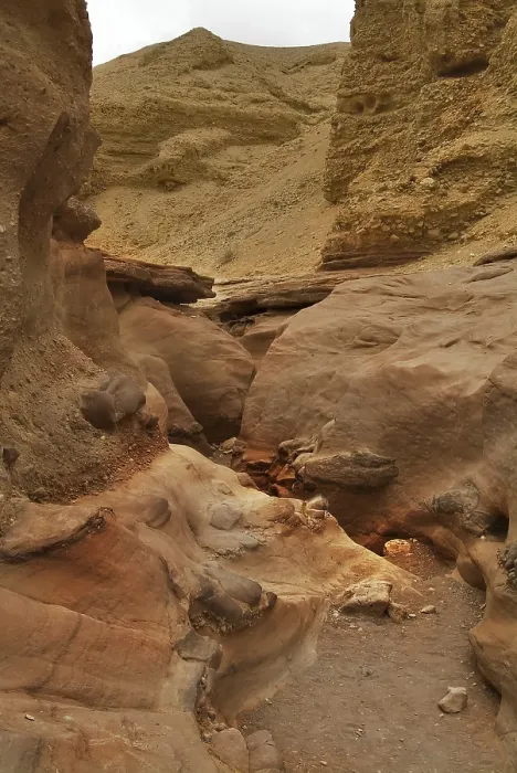 Framed Print : A Red canyon in mountains about Eilat in Israel