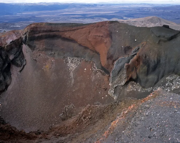 Framed Print : Red Crater, Tongariro Crossing