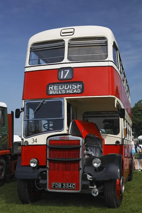 Framed Print : Red double decker bus, vintage bus Framed Print : Red double decker bus, vintage bus