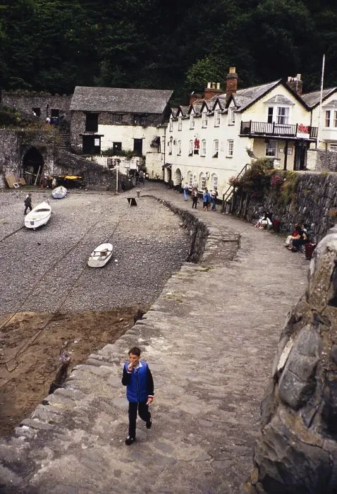 Framed Print : The Red Lion Inn, Clovelly, North Devon, England, Great Britain 1970s