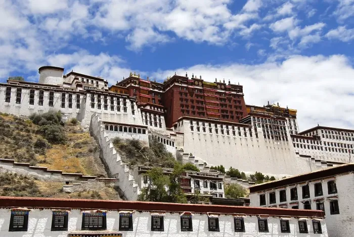 Framed Print : Detail Red Palace of Potala Lhasa Tibet China Framed Print : Detail Red Palace of Potala Lhasa Tibet China