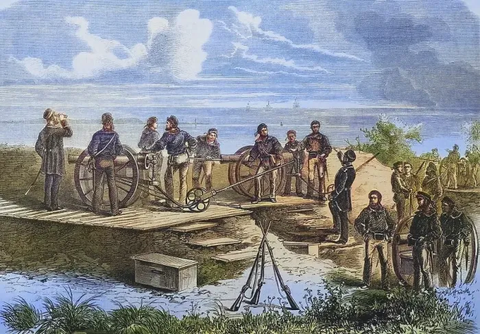Framed Print : Redoubt at Raboe in the Bay of Kiel