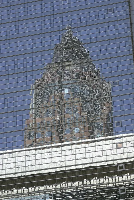 Framed Print : Reflection in Frankfurt
