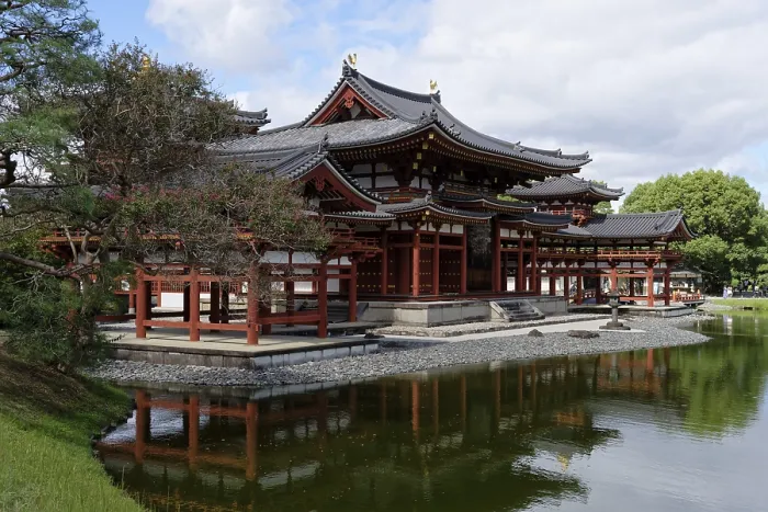 Framed Print : Reflection, Phoenix Hall, Byodo-in Temple