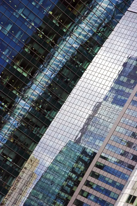Framed Print : Reflections on skyscraper's windows Reflections on skyscraper's windows