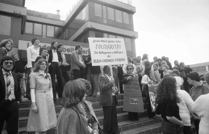 Framed Print : In front of and in the regional labour court