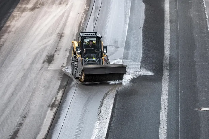 Framed Print : Rehabilitation of the A52 motorway near Essen