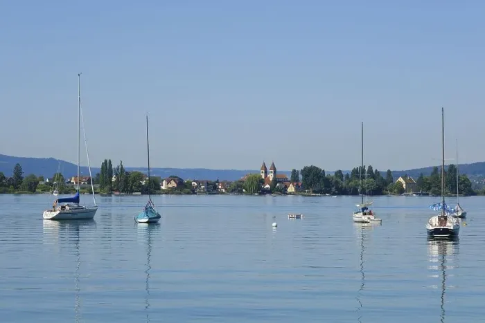 Framed Print : Reichenau Island with St. Peter and Paul Church