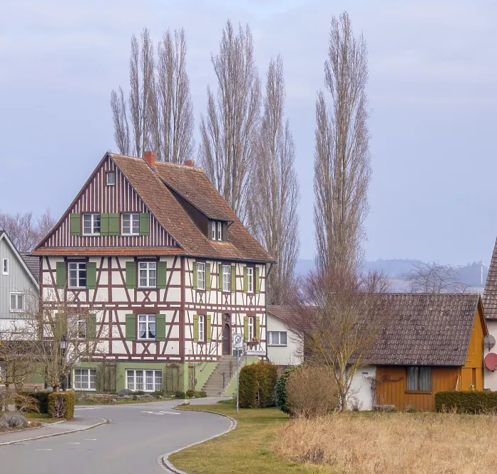 Framed Print : The Reichenau-Mittelzell House, Konstanz district