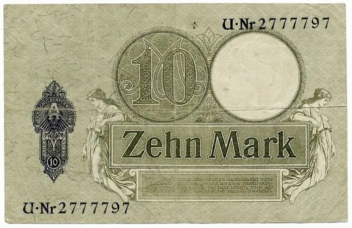Framed Print : Reichskassenschein, Reichsbank note