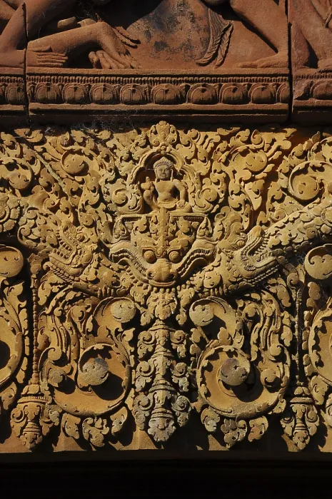 Framed Print : Relief, Banteay Srei Temple, Angkor Wat